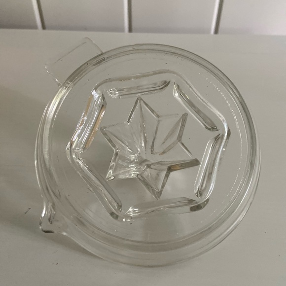 Vintage Glass Citrus Juicer Reamer Handle Spout Fresh Lemon squeezer kitchen - Picture 2 of 9